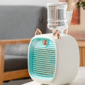 Electric Fan Desk Misting 1200mAh 3 Gear Mini Air Conditioner Water Cooling Fan USB Type-C Charging Spray Humidifier Fan Home.