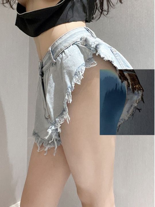 WOMENGAGA%20Summer%20Hot%20High%20Waist%20Flared%20Shorts%20Fashion%20Loose%20Casual%20Denim%20Shorts%20Fashion%202022%20Cowboy%20Bluw%20Sweet%20UNR7%20-%20Image%203