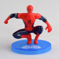 One Set 7Pcs Super Heroes Spiderman Dolls Action Figure Statue Table Cake Decor.
