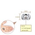 100pcs 4.5x6mm Gold Stainless Steel Butterfly Earring Safety Back Stopper for Stud Hypoallergenic Jewelry Making Finding Supply. 