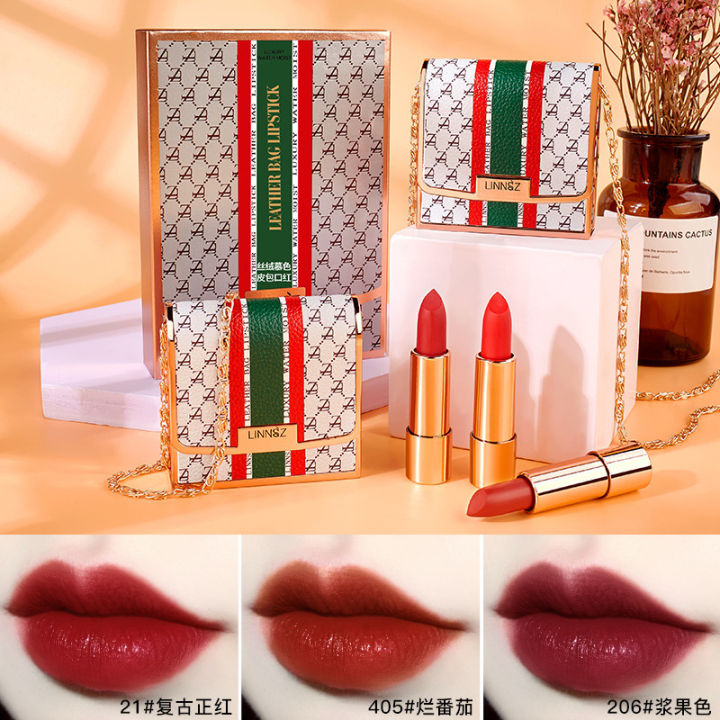 Lin%20makeup,%20lace,%20soft%20mist,%20matte%20bag,%20lipstick,%20three%20packs,%20leather%20bag,%20three-color%20lipstick%20set,%20Douyin,%20Xiaohongshu%20-%20Image%206