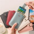 5 Slot PU Leather Ultra-Thin Mini Design Card Holder -Black.