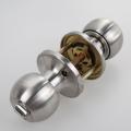 Round Door Handle Door Knobs Lock Stainless Steel Entrance Passage Door Lock with Key for Bedroom Li. 