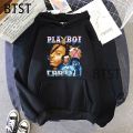 Playboi Carti rap  hop vintage Hoodies Women/Men Fashion Casual Harajuku Sweatshirt Graphic Streetwear Tops 90s Clothes. 