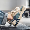 Guochao men's shoes 2023 new summer breathable and versatile niche original casual sneakers with thick soles and anti-slip sports trendy shoes.