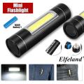 30000LM Portable Mini COB LED Flashlight Pocket Clip Torch Light Lamp.
