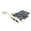 PCI-E 1X IEEE 1394A 4 Port(3+1) Firewire Card Adapter For Desktop PC A06 21 Replacement. 