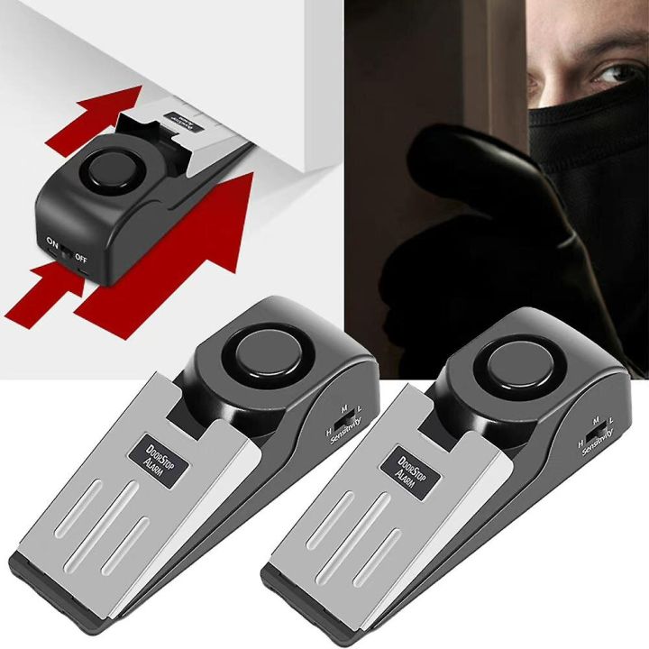 Upscaled Quality - 1 Pack Door Security Door Stop Alarm Door Step for Travel Apartments Home - Sustainable Option - Exclusive Experience