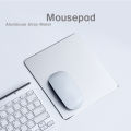 Metal Aluminum Mouse pad Mat Hard Smooth Thin Mousead Double Side Waterproof Gamer Computer Mouse Mat For Office Home.
