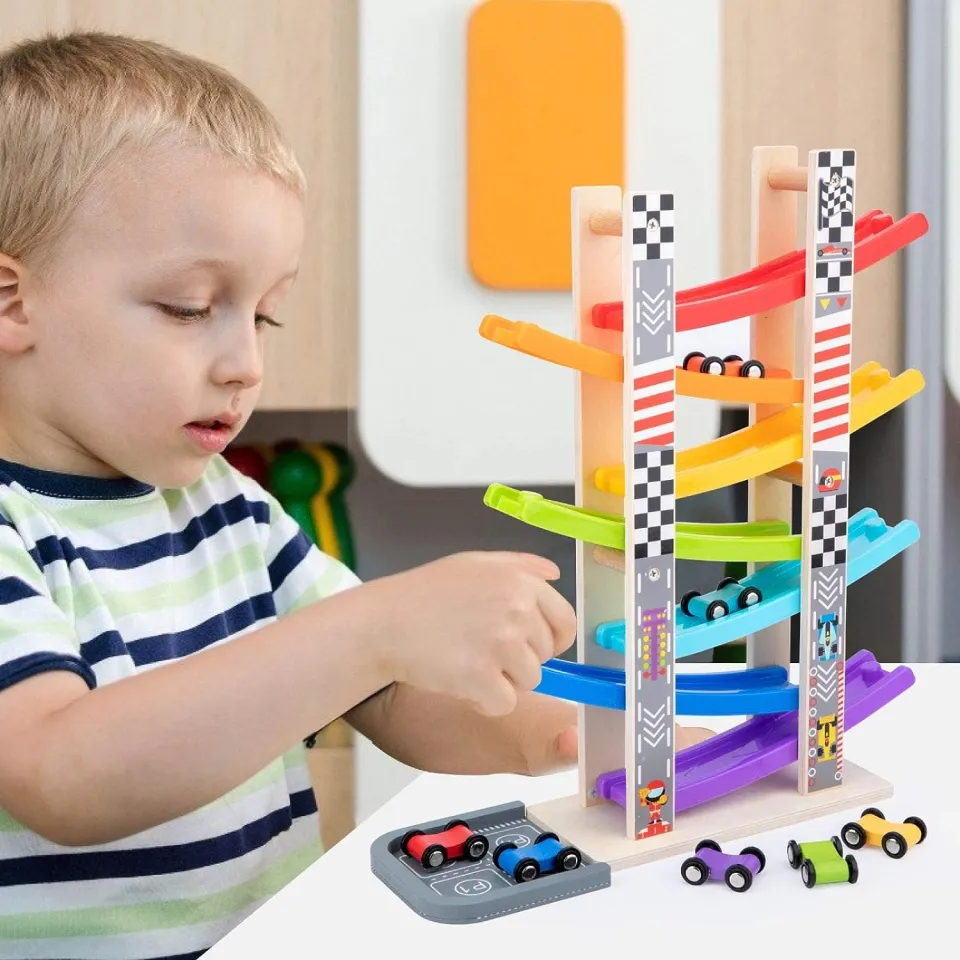 Car Ramp Little Boy Race Tracks Baby Ramp Racer Car And Track Set