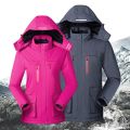 s Keep Warm Heated Jacket Windproof 6 Colors Heating Adjustable Temperature Fashion Smart Heating Clothing  Srts-Female Pink. 