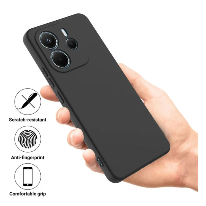 Xiaomi Redmi Note 14 4G Phone Case Ultra Slim Shockproof Luxury Rubber Skin Liquid Silicone Case For Redmi Note 14 Back Cover
