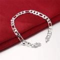 Charm Bracelet Fashion Box Chain Bracelet  for men. 