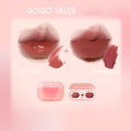 GOGO TALES Double Lip Gloss Mirror Finish Nude Color Korean Lipstick Matte Non-Sticky Lip Mud Long-Lasting Vegan Makeup.