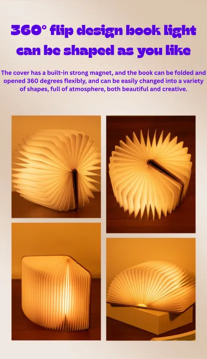 Magical%207-Color%20Wooden%20Foldable%20Book%20Lamp%20%E2%80%93%20USB%20Rechargeable%20Night%20Light%20-%20Image%207