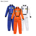 Astronaut Costume for Kids Space Suit Boys Girls Children Astronaut Jumpsuit Costume Zipper Role Play Pilot Costume With Hat. 