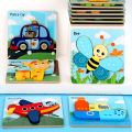Early childhood education building block three-dimensional puzzle 1-3-and-a-half-year-old baby 2 puzzle brain toys boys and girls 4. 