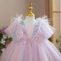 Ruffles Baby Dresses for Girls Kids Sequins Elegant Princess Dress for Wedding Party 1-5 Yrs Toddler Girls Birthday Ball Gowns. 