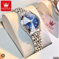 Inspired by OLi-VS 9931 Luxury Water-resistant women Quartz Wristwatch- Silver Gold blue black white.