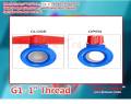 Ball Valve, Female Thread, PVC Valve for Aquarium Setup, Sump Pump, Pool, Garden Sprinkler Blue Red- Pack of 2.