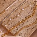 Stainless Steel Gold Plated Tarnish Free Jewelry Wheat Texture Rope Chain Anklets Bracelets Foot Leg Jewelry For Women Ladies. 