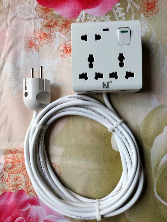 Hand made Multiplug (Heavy Duty + Long lusting) 8 Pin / 3 Port with Universal Socket