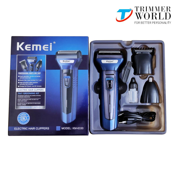 Kemei%20KM-6330%203%20in%201%20Professional%20Hair%20Trimmer%20Super%20Grooming%20Kit%20Shaver%20Clipper%20Nose%20Trimmer%20by%20Trimmer%20World%20-%20Image%205