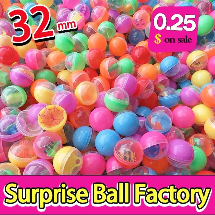 100pcs 32MM Surprise Capsules Egg Toy Cartoon Mini Doll Model with Different Figure Toys Gashapon Balls Vending Machine Gifts SnowWhite