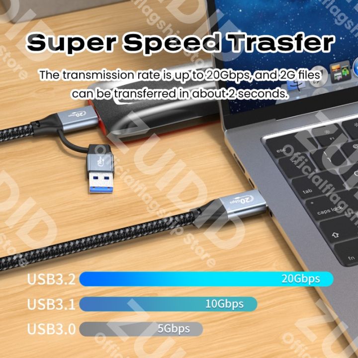 2%20in%201%20USB3.2%2010/20Gbps%20USB%20C/A%20to%20Type-C%20ThunderBolt%203%20Data%20Cable%204K@60Hz%20PD100W%20Fast%20Charger%20for%20MacBook%20Pro%20Samsung%20Xiaomi%20-%20Image%203