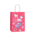 Paper Kraft Paper Bag Biodegradable 21*15*8cm Large Size Valentine's Day Bag Recyclable Printed Gift Bag for Gift Wrapping Retail Packaging Holiday Celebrations Party Favors Couples Gifts.
