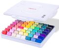 HIMI Gouache Paint Set, 56 Colours, 30 ml Jelly cups, with Palette, Non Toxic Paint for Paper, Canvas and Professionals, Multicolour.