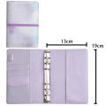 Gradual Binding Macarone Binder Hand Book  Leather PU Binder Cash Budget Book A6. 