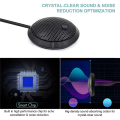 LKPCIGCXM 2X Conference USB Microphone,Omnidirectional Condenser PC Microphone with Mute Button LED Indicator,Plug & Play,for Game. 