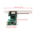 1Set 10/100/1000Mbps Gigabit Ethernet PCI Express PCI-E Network Card RJ-45 LAN Adapter Converter Network Controller. 