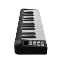 25 Key USB MIDI Keyboard Controller Mini Portable Keyboard MIDI Controller With Smart Chord Scale Modes Arpeggiator for Music Production.