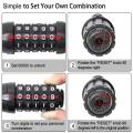 Heavy Duty 5 Digit Code Number 12mm Bike Cable Lock.