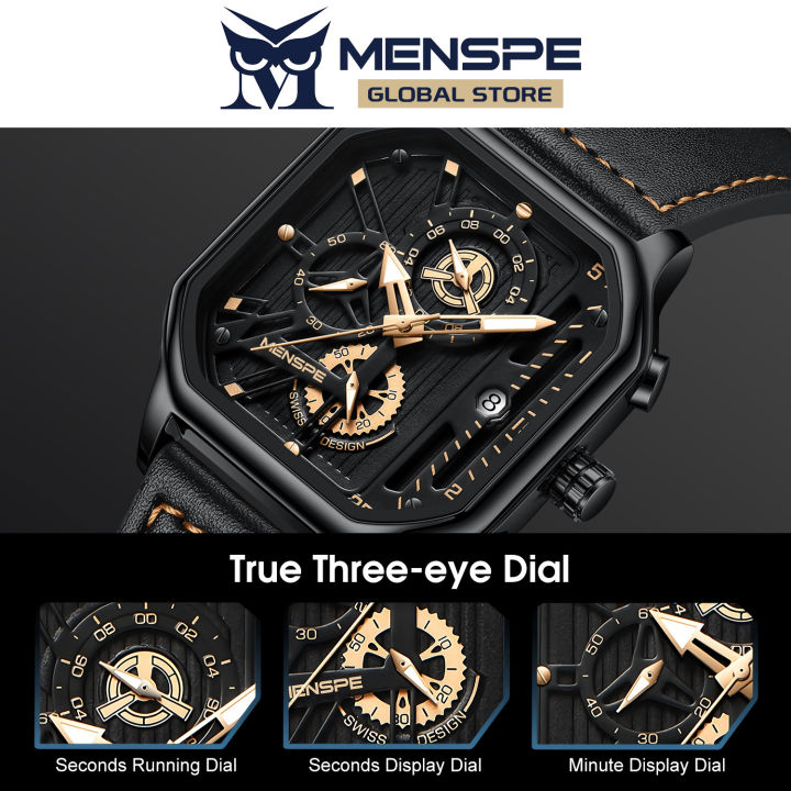 MENSPE%20Men's%20Casual%20Digital%20Fashion%20Watch%203ATM%20Waterproof%20Quartz%20Watches%20Leather%20Strap%20Luminous%20Pointers%20Wrist%20Watches%20with%203%20Adjustable%20Dial%20-%20Image%205