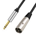 Nku XLR(3-pin) To 1/4 Inch Jack TRS Cable 6.5mm Male To XLR Male Stereo Balanced Cable Interconnect Cord for Guitar Speaker Mixe. 