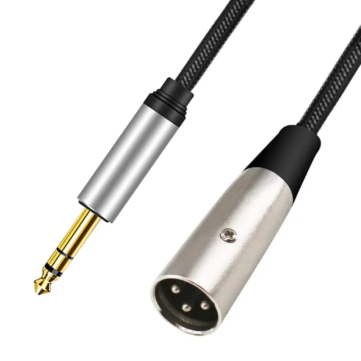 Nku%20XLR(3-pin)%20To%201/4%20Inch%20Jack%20TRS%20Cable%206.5mm%20Male%20To%20XLR%20Male%20Stereo%20Balanced%20Cable%20Interconnect%20Cord%20for%20Guitar%20Speaker%20Mixe%20-%20Image%206