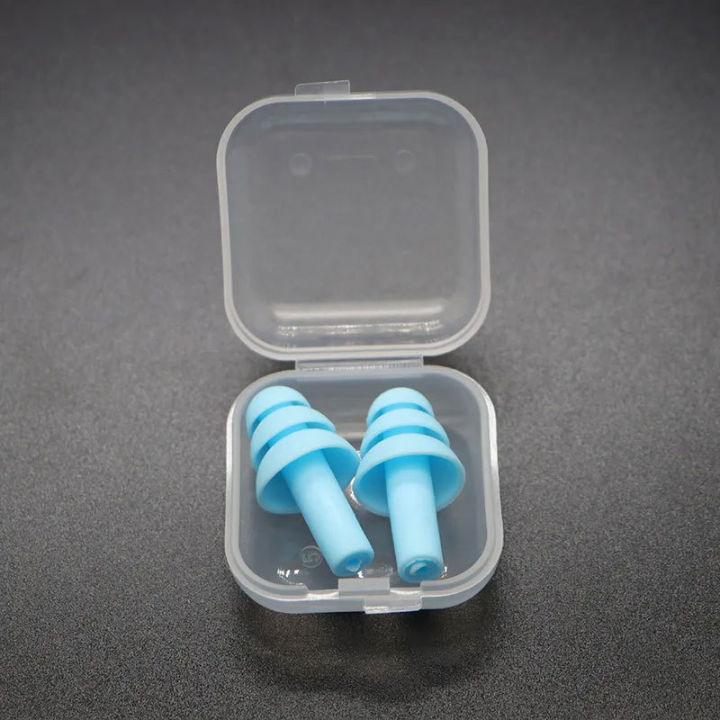 1 Pair High Quality Ear Plug Anti-noise Waterproof Earplugs Soundproof Sleep Earmuffs Swimming Travel Ear plugs Bathroom Shower Ear Protection