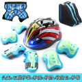 Glow-in-the-dark glow-in-the-dark protective gear for kids kids roller skating skating protector set for skateboard, knee pads, bicycles, balance bike helmets. 