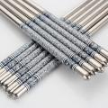 Stainless Steel Chopsticks Set - Reusable, Durable for Sushi & Chinese Cuisine - Perfect for Restaurants & Home Kitchens. 