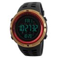 SKMEI 1251 Men Fashionable Outdoor 50m Waterproof Sports Digital Watch with PU Watchband. 