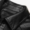 Men Leather Suit Jacket Slim Blazer Pu Coat Fashion Leather Jacket Streetwear Casual Blazer Jackets Male Outerwear Zipper Coat. 