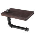 Rustic Industrial Toilet Paper Roll Holder,Pipe Floating Holder,B. 