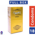 Amore Gold Luxury Condom For Men - SMC - Full Box - 18 Pcs Condoms. 