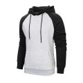 Premium Full Sleeve Raglan Hoodie For Men - Gray Melange.