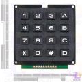 Keypad Telephone Style 4x4 16 Button Membrane Switch Matrix Array Keyboard Keypad Module Use Key PIC AVR Stamp Plastic Keys Switch For Arduino Controller.