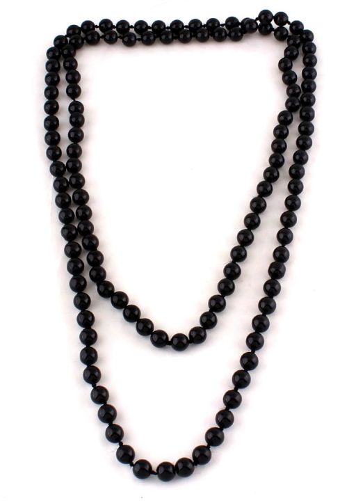 Necklaces%20Fashion%20Faux%20Pearls%20Long%20Pearl%20Necklace%20(Black)%20-%20%20Necklace%20For%20Girls%20-%20Image%204
