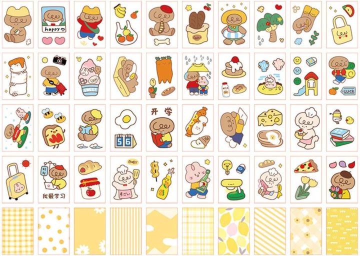 Kawaii%20Cute%20Rabbit%20Sticky%20Scrapbooking%20Journal%20Girls%20Decorative%20Label%20Sticker%20Book(%20b)%20-%20Image%202